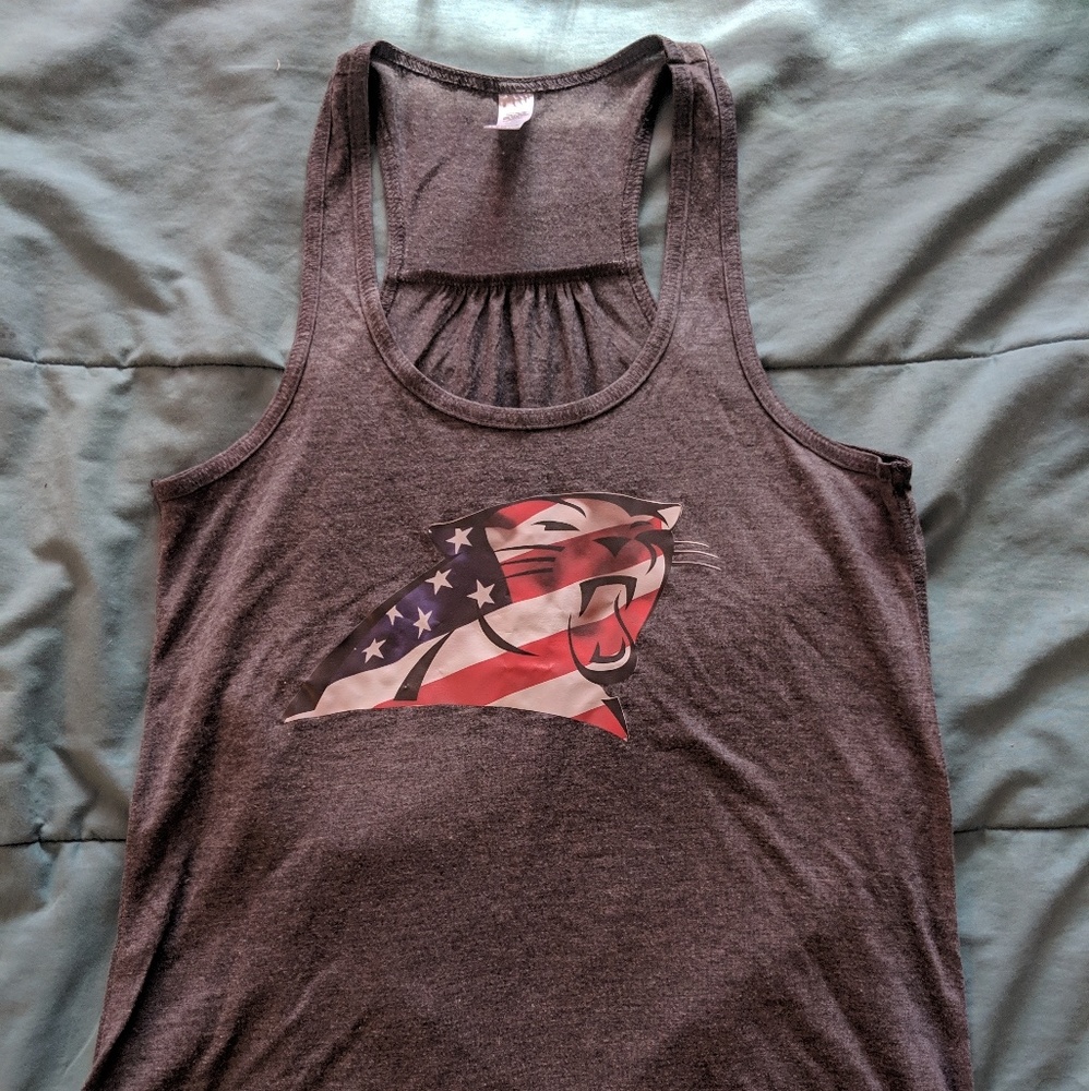 Carolina Panther workout shirt.
